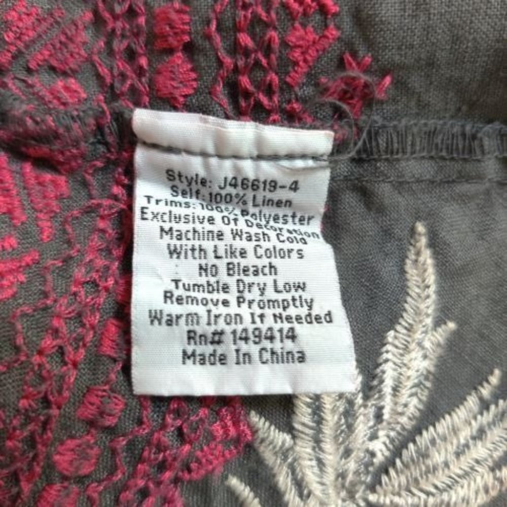 NWT - Johnny Was Women's Camille Embroidered Draped Cardigan - Picture 4 of 6